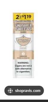 Swisher Sweets Cream Cigarillos